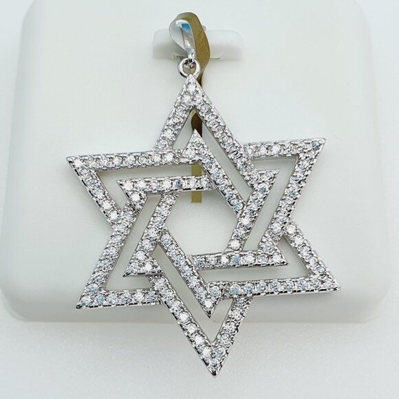 "925 Sterling Silver Cubic Zirconia Pendant, U19254750 - Picture 1 of 11